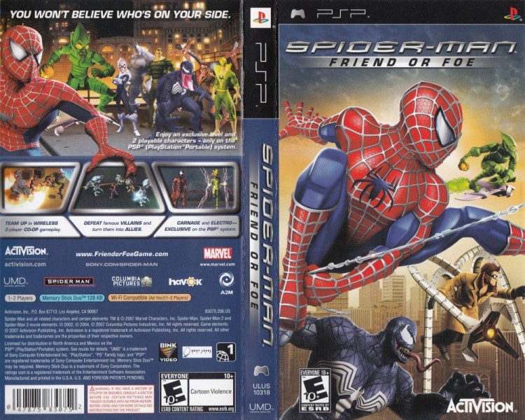 Spider-Man: Friend or Foe - PSP | VideoGameX